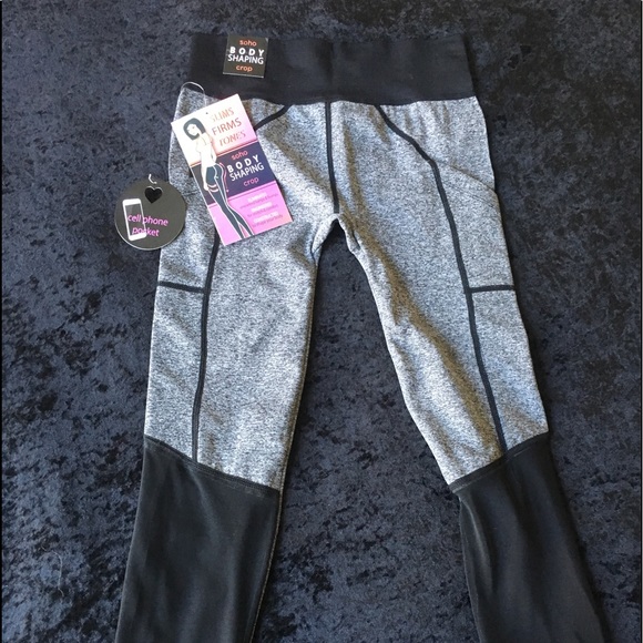 SOHO FORM FITTING, BODY-SHAPING WORKOUT BOTTOMS - Picture 1 of 8